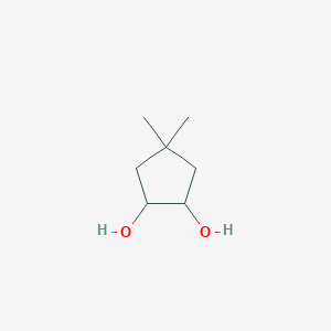 molecular formula C7H14O2 B11940170 4,4-Dimethylcyclopentane-1,2-diol CAS No. 70197-54-5