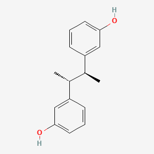 molecular formula C16H18O2 B1194026 1,2-Dimethyl-1,2-bis(3'-hydroxyphenyl)ethane CAS No. 78682-42-5