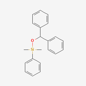 molecular formula C21H22OSi B11940298 (Benzhydryloxy)dimethyl(phenyl)silane CAS No. 18748-58-8