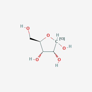 molecular formula C5H10O5 B119403 (3R,4S,5R)-5-(Hydroxymethyl)(213C)oxolane-2,3,4-triol CAS No. 70849-24-0