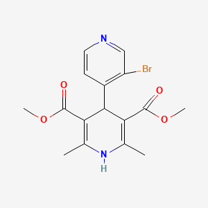 molecular formula C16H17BrN2O4 B11940324 Dimethyl 4-(3-bromopyridin-4-yl)-2,6-dimethyl-1,4-dihydropyridine-3,5-dicarboxylate 