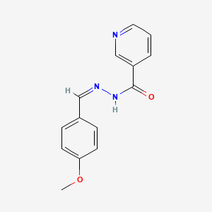 molecular formula C14H13N3O2 B11940350 Nicotinic (4-methoxybenzylidene)hydrazide CAS No. 100867-76-3