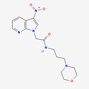 N-(3,N'-Morpholinopropyl)-2-(3-nitropyrrolo-(2,3-b)pyridine-1-yl)ethanoic acid amide