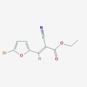 molecular formula C10H8BrNO3 B11940371 Ethyl 3-(5-bromo-2-furyl)-2-cyanoacrylate CAS No. 85460-04-4