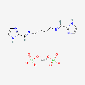 1,8-Di-(2-imidazoyl)-2,7-diazoctadiene-1,7-(N,N',N'',N''')-Cu(II)diperchlorate