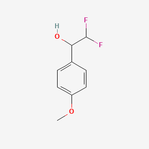 molecular formula C9H10F2O2 B11940435 2,2-Difluoro-1-(4-methoxy-phenyl)-ethanol 