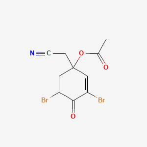 molecular formula C10H7Br2NO3 B1194044 Dienone A CAS No. 84713-43-9