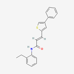 molecular formula C21H19NOS B11940450 N-(2-Ethylphenyl)-3-(4-phenyl-2-thienyl)-2-propenamide CAS No. 853348-13-7