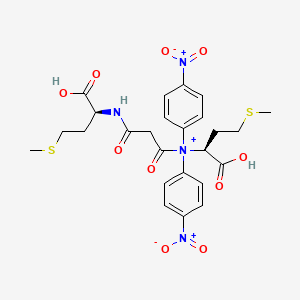 B1194046 Malonylbis(methionyl-4-nitrophenyl ester) CAS No. 87498-80-4
