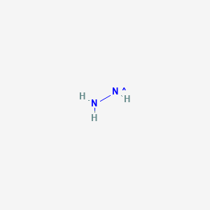 molecular formula H4N2<br>N2H4<br>N2H4<br>H2N-NH2 B1194050 Hydrazinyl radical CAS No. 13598-46-4