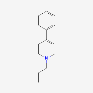 molecular formula C14H19N B1194053 N-Propyl-4-phenyl-1,2,3,6-tetrahydropyridine CAS No. 90986-85-9