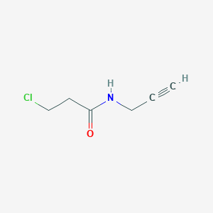 molecular formula C6H8ClNO B11940531 3-Chloro-N-(2-propyn-1-YL)propionamide CAS No. 42275-96-7