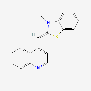 molecular formula C19H17N2S+ B1194057 噻唑橙阳离子 