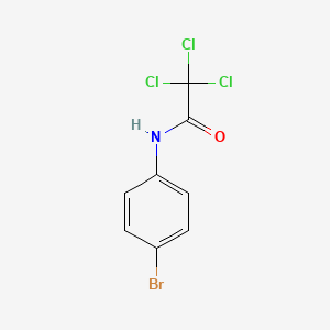 molecular formula C8H5BrCl3NO B11940626 Acetamide, N-(4-bromophenyl)-2,2,2-trichloro- CAS No. 30403-31-7