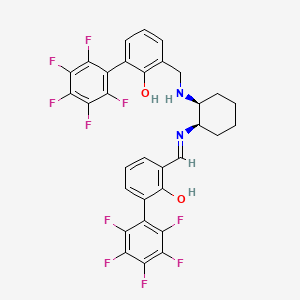 molecular formula C32H22F10N2O2 B11940728 cis-1,2-Diaminocyclohexanesalalenligand 