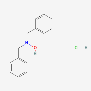 molecular formula C14H16ClNO B11940737 {[Benzyl(hydroxy)amino]methyl}benzene hydrochloride CAS No. 20438-95-3