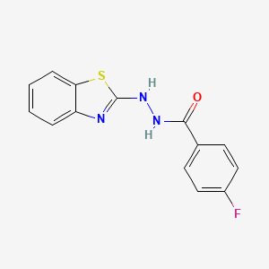N'-(1,3-benzothiazol-2-yl)-4-fluorobenzohydrazide