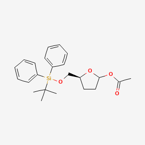 molecular formula C23H30O4Si B11940796 (5S)-5-({[tert-butyl(diphenyl)silyl]oxy}methyl)tetrahydro-2-furanyl acetate 