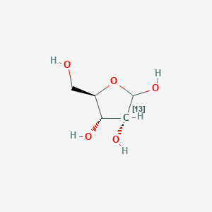 molecular formula C5H10O5 B119408 (3R,4S,5R)-5-(Hydroxymethyl)(313C)oxolane-2,3,4-triol CAS No. 83379-40-2