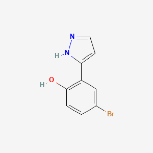 4-Bromo-2-(1H-pyrazol-3-yl)phenol