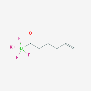 molecular formula C6H9BF3KO B11940812 Potassium trifluoro(hex-5-enoyl)borate 