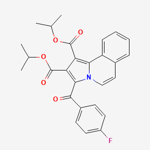 molecular formula C27H24FNO5 B11940846 Diisopropyl 3-(4-fluorobenzoyl)pyrrolo(2,1-A)isoquinoline-1,2-dicarboxylate CAS No. 853330-54-8