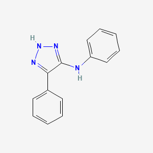 molecular formula C14H12N4 B11940895 N,4-diphenyl-1H-1,2,3-triazol-5-amine CAS No. 53684-55-2