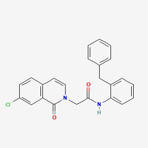molecular formula C24H19ClN2O2 B11940911 N-(2-benzylphenyl)-2-(7-chloro-1-oxo-2(1H)-isoquinolinyl)acetamide CAS No. 853319-89-8