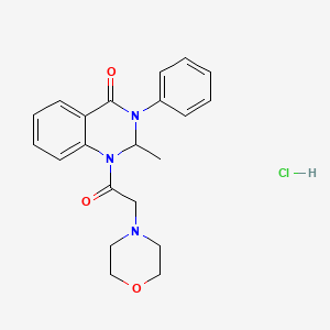 2,3-Dihydro-2-methyl-1-(morpholinoacetyl)-3-phenyl-4(1H)-quinazolinone hydrochloride