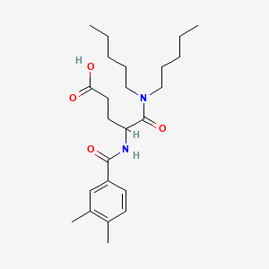 molecular formula C24H38N2O4 B1194098 Tomoglumide CAS No. 97964-54-0