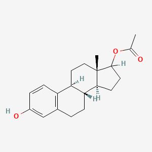 molecular formula C20H26O3 B1194099 Estra-1,3,5(10)-triene-3,17-diol, 17-acetate CAS No. 6045-67-6