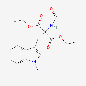 molecular formula C19H24N2O5 B11940999 Diethyl 2-acetamido-2-(1-methylindol-3-ylmethyl)malonate CAS No. 6976-19-8