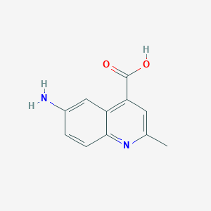 molecular formula C11H10N2O2 B011941 6-Amino-2-methylquinoline-4-carboxylic acid CAS No. 103858-07-7
