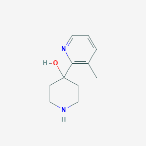 molecular formula C11H16N2O B11941005 4-(3-Methyl-2-pyridinyl)-4-piperidinol 