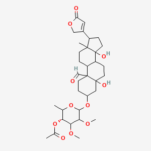 molecular formula C33H48O11 B11941006 Mansonin acetate CAS No. 100665-37-0