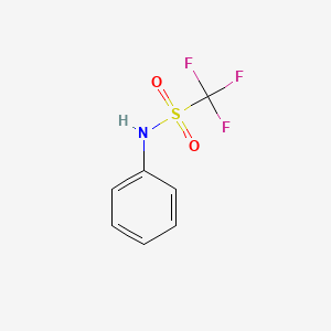 molecular formula C7H6F3NO2S B1194102 Trifluoromethanesulfonanilide CAS No. 456-64-4