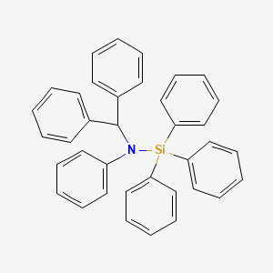 molecular formula C37H31NSi B11941084 N-(Diphenylmethyl)-N-(triphenylsilyl)aniline CAS No. 18858-97-4