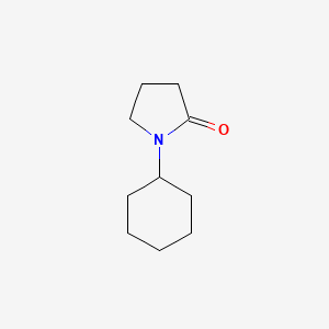 molecular formula C10H17NO B1194110 N-Cyclohexyl-2-pyrrolidone CAS No. 6837-24-7