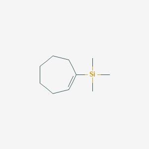 molecular formula C10H20Si B11941132 Silane, 1-cyclohepten-1-yltrimethyl- CAS No. 61892-24-8