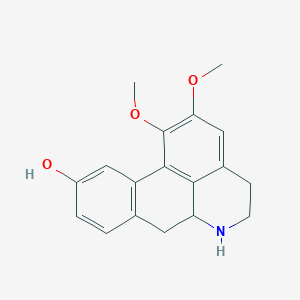 molecular formula C18H19NO3 B1194115 1,2-Dimethoxy-5,6,6a,7-tetrahydro-4H-dibenzo[de,g]quinolin-10-ol 