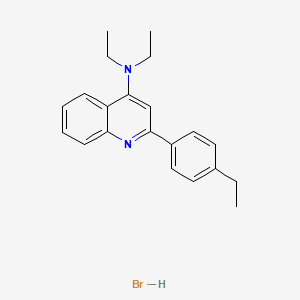 molecular formula C21H25BrN2 B11941197 N,N-diethyl-2-(4-ethylphenyl)-4-quinolinamine hydrobromide CAS No. 853349-66-3