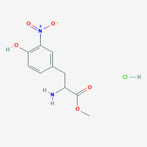 molecular formula C10H13ClN2O5 B11941235 Methyl 2-amino-3-(4-hydroxy-3-nitrophenyl)propanoate hydrochloride 