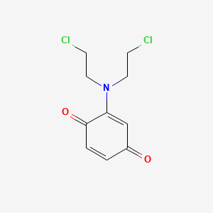 molecular formula C10H11Cl2NO2 B1194129 2-(Bis(2-chloroethyl)amino)-1,4-benzoquinone CAS No. 2158-71-6