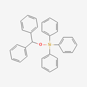 molecular formula C31H26OSi B11941300 Silane, (diphenylmethoxy)triphenyl- CAS No. 18857-43-7