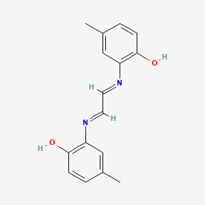 molecular formula C16H16N2O2 B11941306 N,N'-Bis(2-hydroxy-5-methylphenyl)-1,4-diazabutadiene CAS No. 37893-94-0