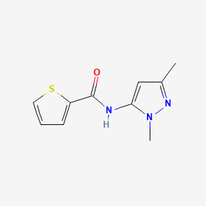 molecular formula C10H11N3OS B11941313 N-(1,3-Dimethyl-1H-pyrazol-5-YL)-2-thiophenecarboxamide 