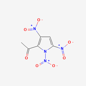 molecular formula C6H4N4O7 B1194133 1,3,5-Trinitro-2-acetylpyrrole CAS No. 158366-46-2