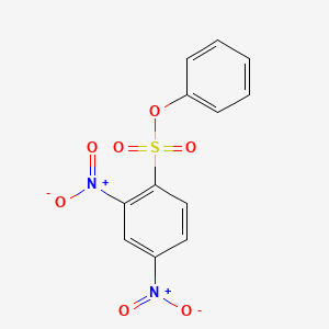 molecular formula C12H8N2O7S B11941372 Phenyl 2,4-dinitrobenzenesulfonate CAS No. 31283-98-4