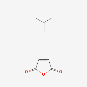 molecular formula C8H10O3 B1194139 2,5-Furandione, polymer with 2-methyl-1-propene CAS No. 26426-80-2