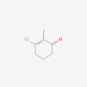 molecular formula C7H9ClO B11941401 2-Cyclohexen-1-one, 3-chloro-2-methyl- CAS No. 35155-66-9